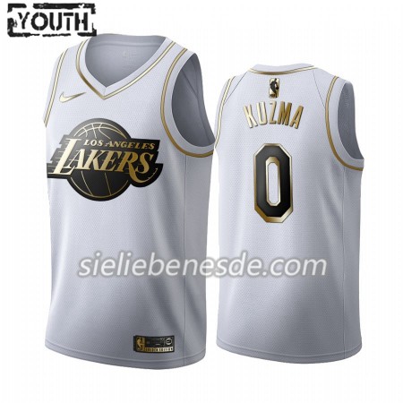 Kinder NBA Los Angeles Lakers Trikot Kyle Kuzma 0 Nike 2019-2020 Weiß Golden Edition Swingman